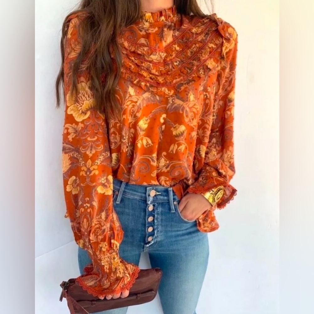 Spell Aurora Blouse - Burnt Ember